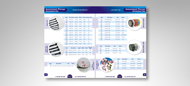 Event Supplies: catalogue - sections sample
